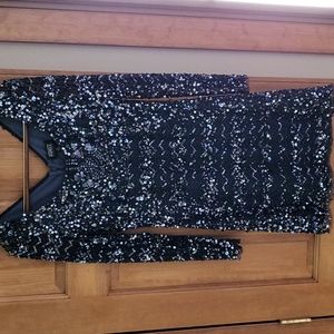 Cocktail dress with beads